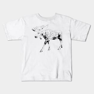 Moose sketch Kids T-Shirt